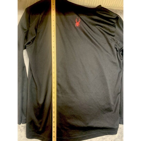 Spyder Active Long Sleeve Men's Size XL 1/4 Zip Pullover Activewear Shirt Black - Picture 1 of 10
